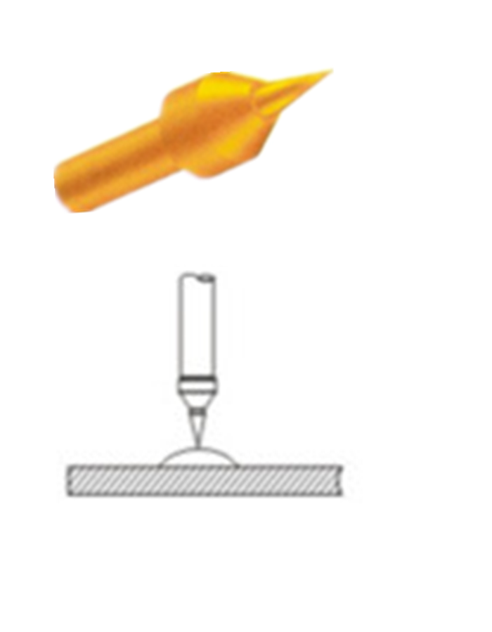 探針頭型、測(cè)試探針探針頭、探針頭部形狀、頂針頭