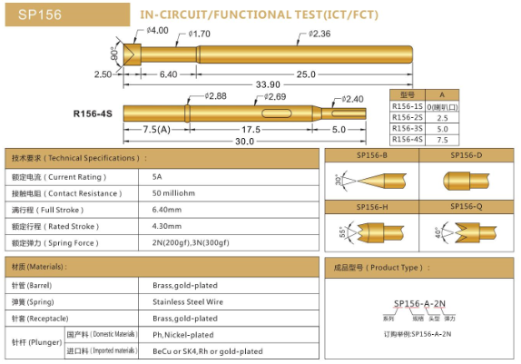 探針SP125306396,華榮華探針廠家 探針SP125306396,華榮華探針廠家