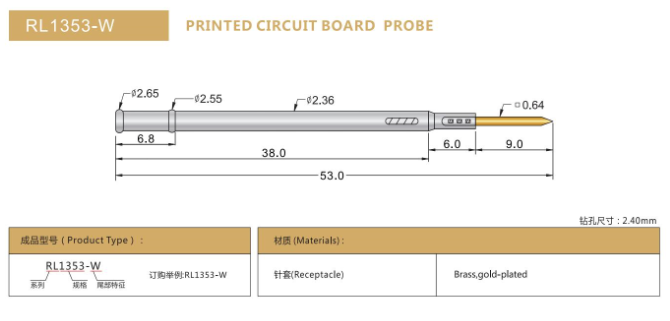 RL1353-W ,探針套管,華榮華探針套管廠家 RL1353-W ,探針套管,華榮華探針套管廠家